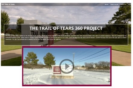 Trail of Tears virtual tour page.