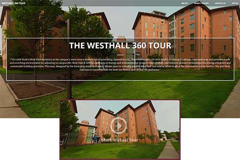 Westhall virtual tour page.